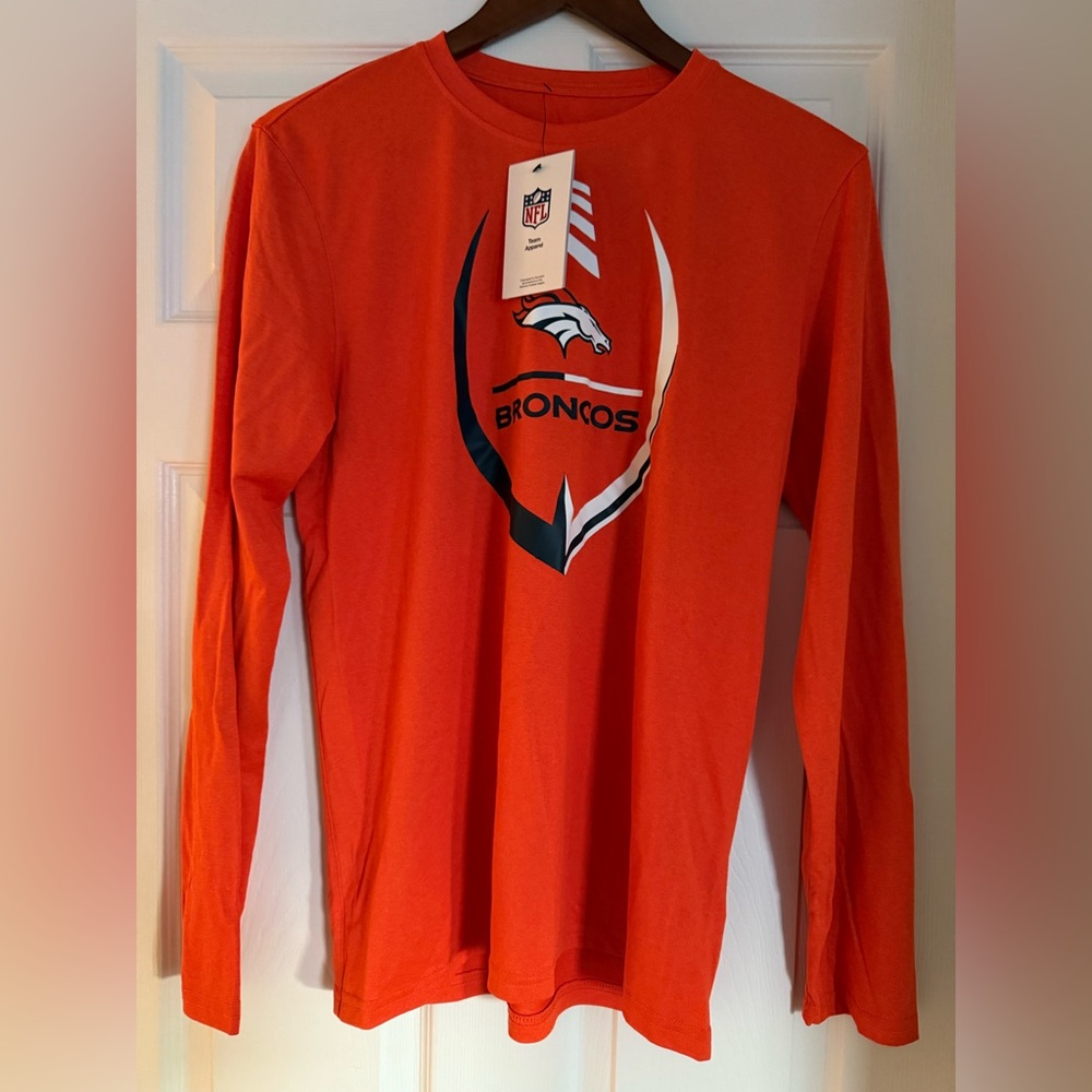Broncos Nike Dri-fit long sleeve orange shirt Med